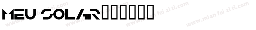 Meu Solar字体转换